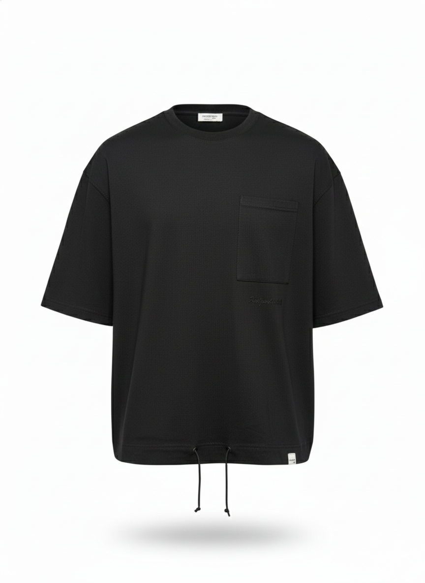 Мъжка тениска от 100% памук с джоб и връзки