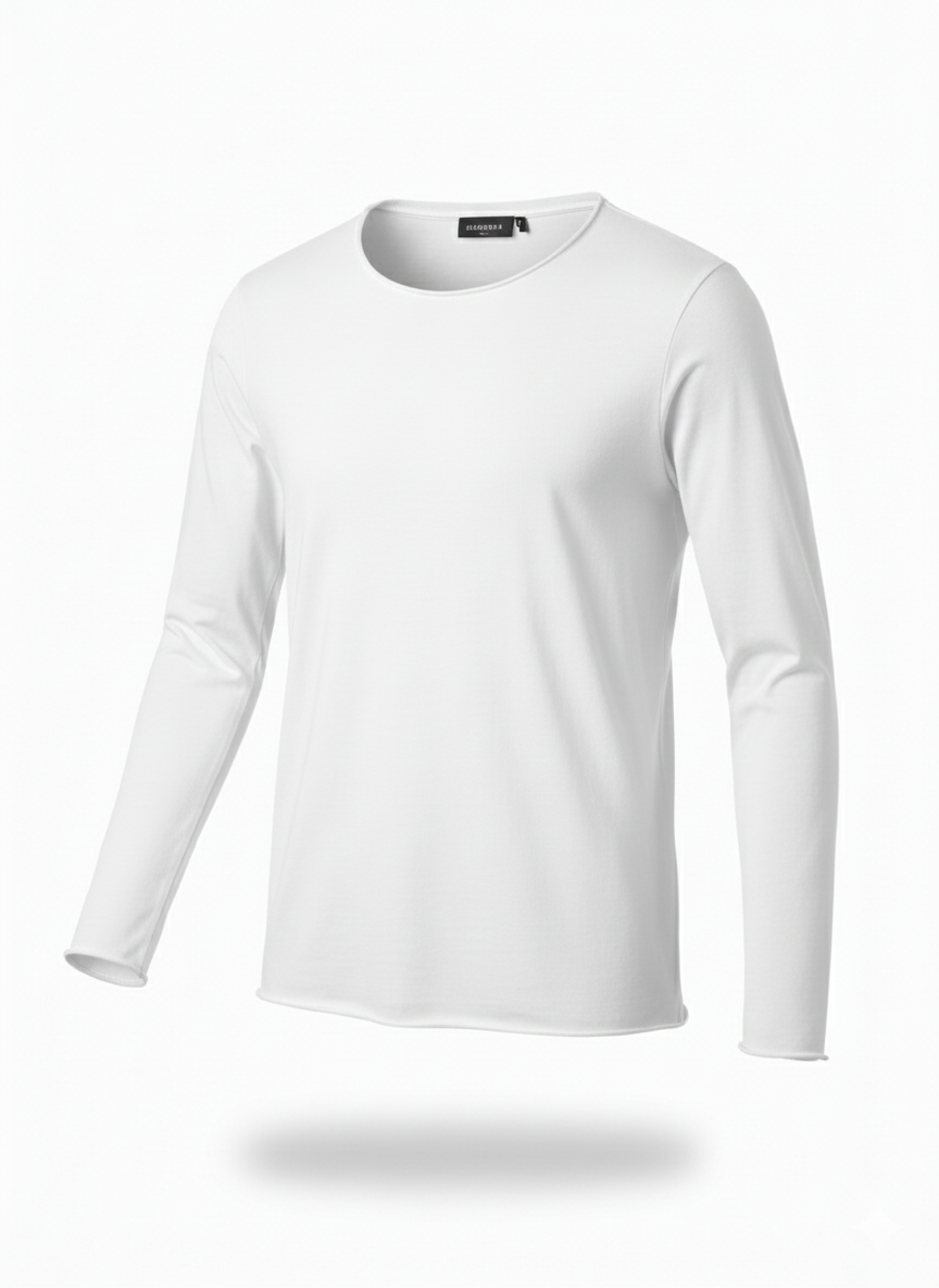 Мъжка премиум памучна блуза с дълъг ръкав