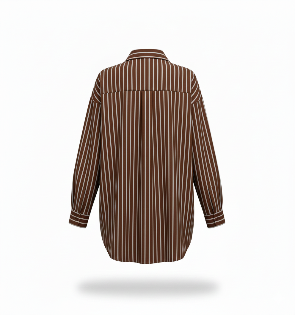 Дамска риза с вертикално райе – Oversize Fit