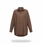 Дамска риза с вертикално райе – Oversize Fit