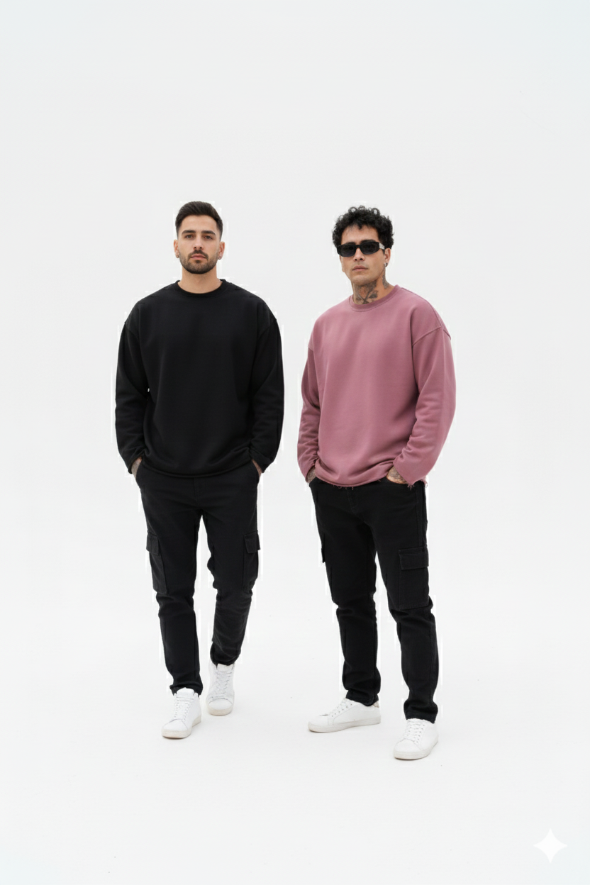 Oversized блуза с дълъг ръкав