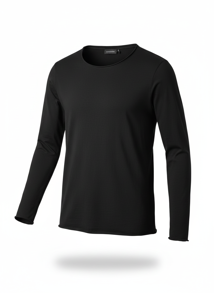 Мъжка премиум памучна блуза с дълъг ръкав