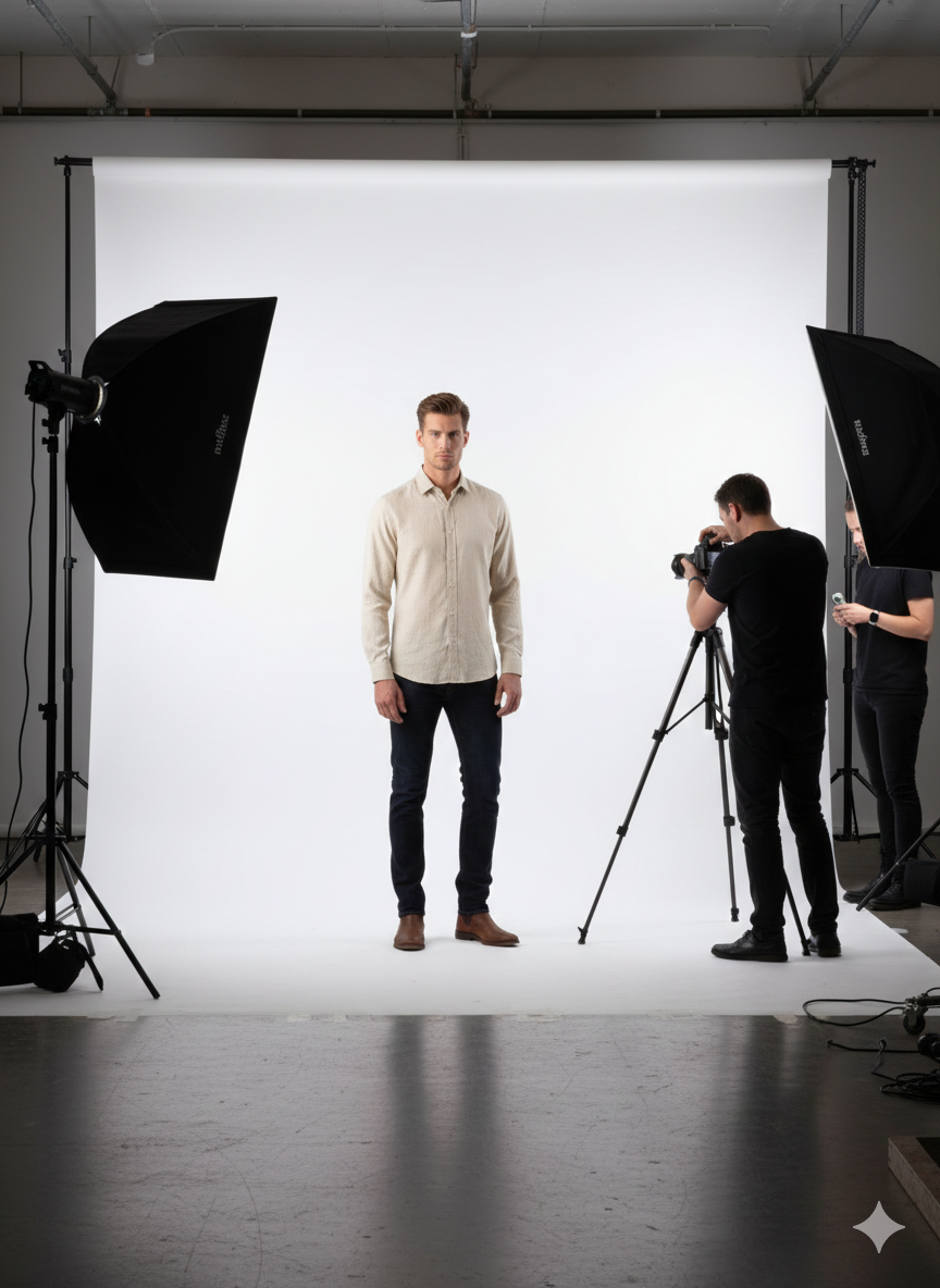 Премиум риза от ленено-памучна материя