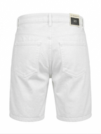 Мъжки бели къси дънки с накъсани детайли