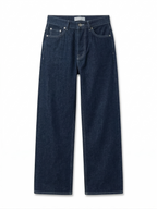 Дамски тъмносини дънки с прав крачол – класически модел