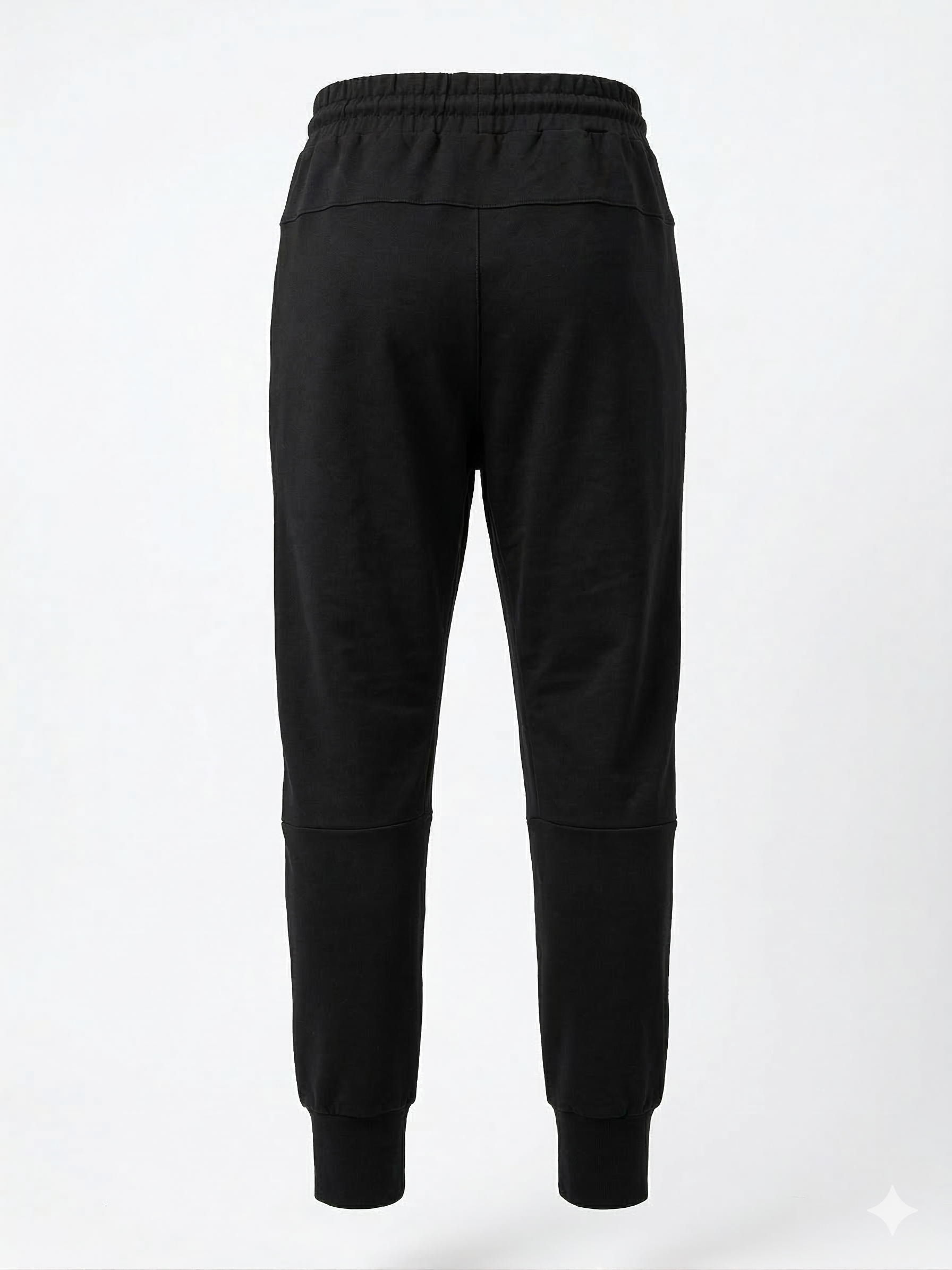 Мъжко черно спортно долнище с джобове (cargo стил)