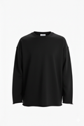 Oversized long-sleeved blouse