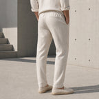 Стилни мъжки летни панталони с еластична талия - Pantalon1 lifestyle back