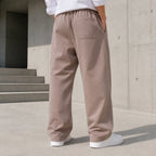 Стилни мъжки широки панталони с връзки - Pantalon2 lifestyle back