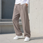 Стилни мъжки прави панталони с изчистена линия - Pantalon5 lifestyle front