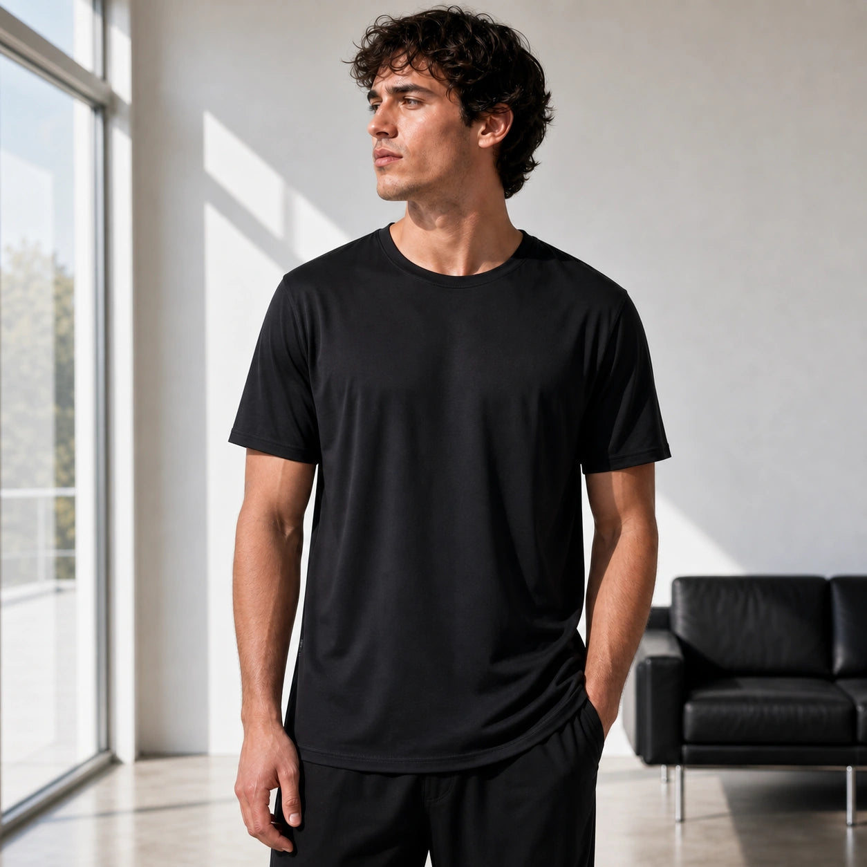 Стилна мъжка тениска с изчистен дизайн - Shirt3 lifestyle front