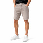 Мъжки светлосиви къси дънки с изчистен дизайн - Shortjeans4 studio