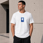 Cotton T-shirt with artistic print