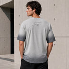 Светлосива мъжка тениска с надпис отпред - T Shirt20 lifestyle back