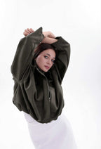 Дамско велурено яке тип бомбър